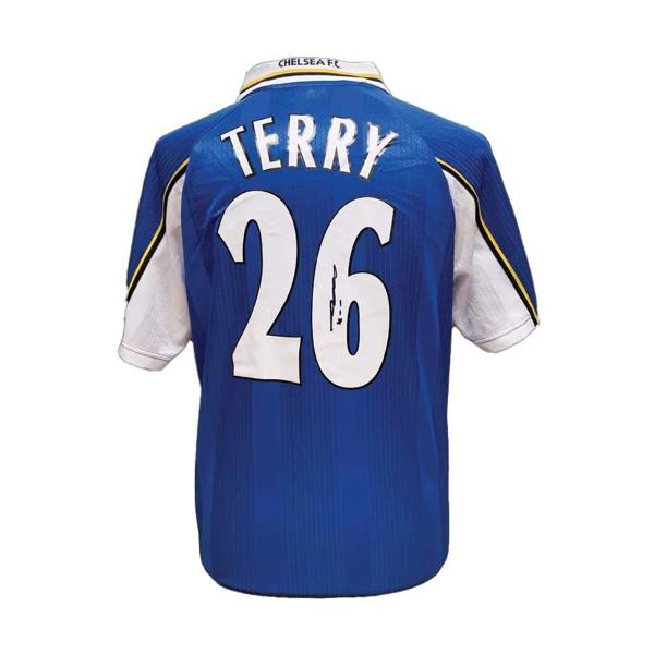 Unbranded John Terry signed Chelsea 1998 shirt — Unframed