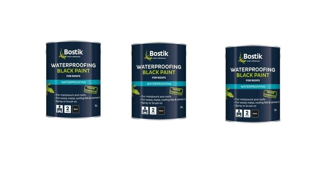 Bostik Bituminous Black Paint 5L For Roofs