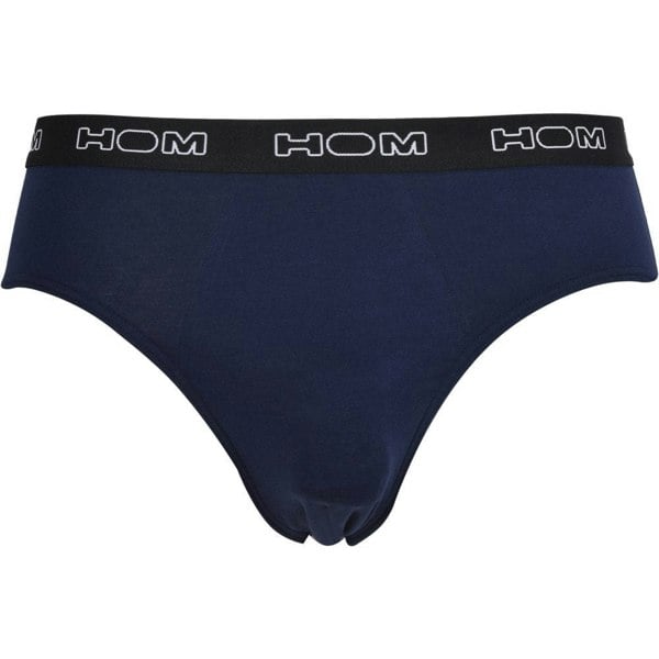 Hom Boxerlines 3-Pack Basic Briefs, Black/Navy/Grey