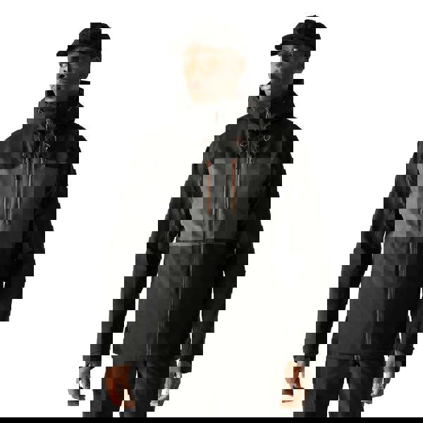 Regatta Mens Maland II Waterproof Jacket - Ash/Black - 