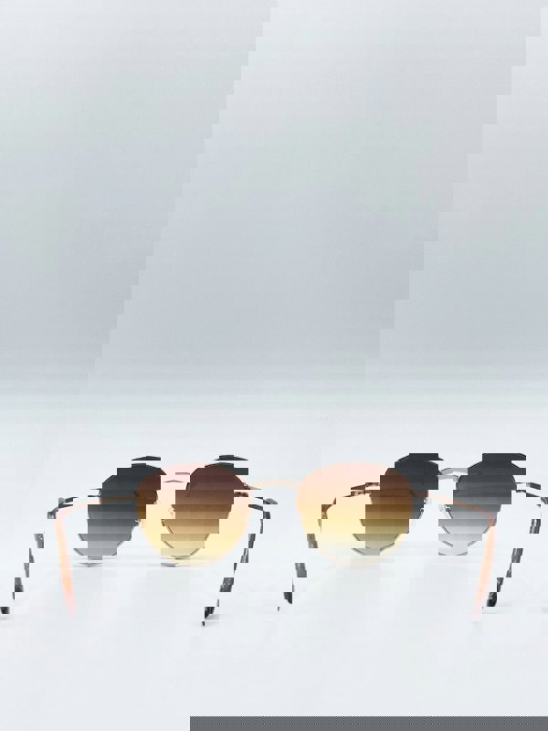 SVNX Classic Round Metal Frame Sunglasses