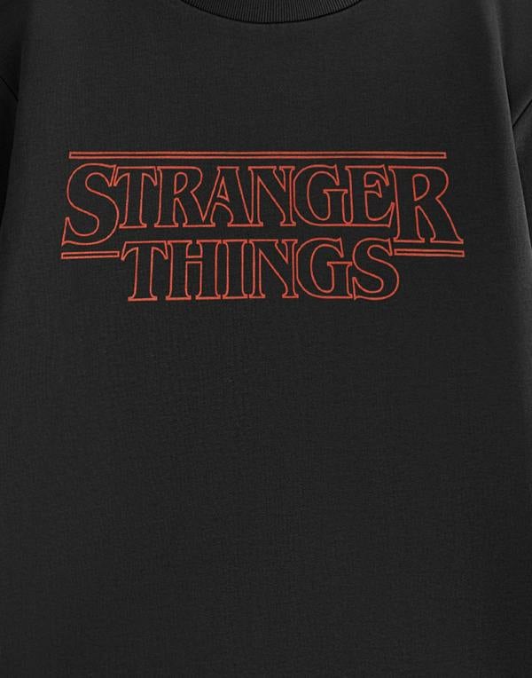 Stranger Things Unisex Black Neon Sweatshirt