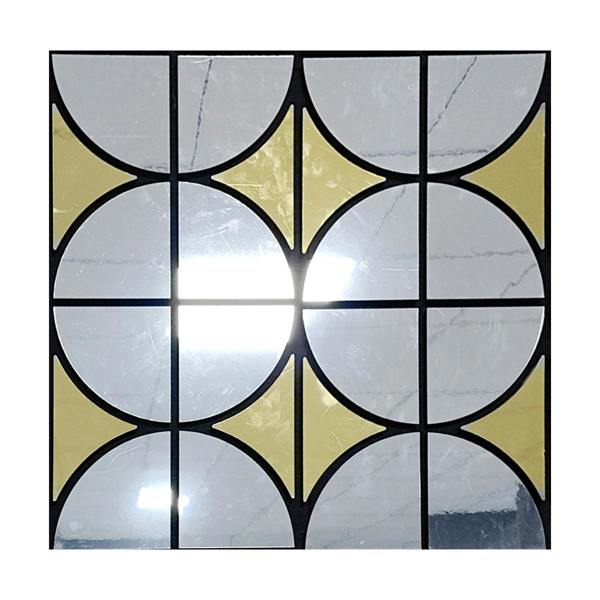 Britwall Decorative Acoustic Wall Panel PET + MDF Pack of 4 – Modern Grid Glass Design