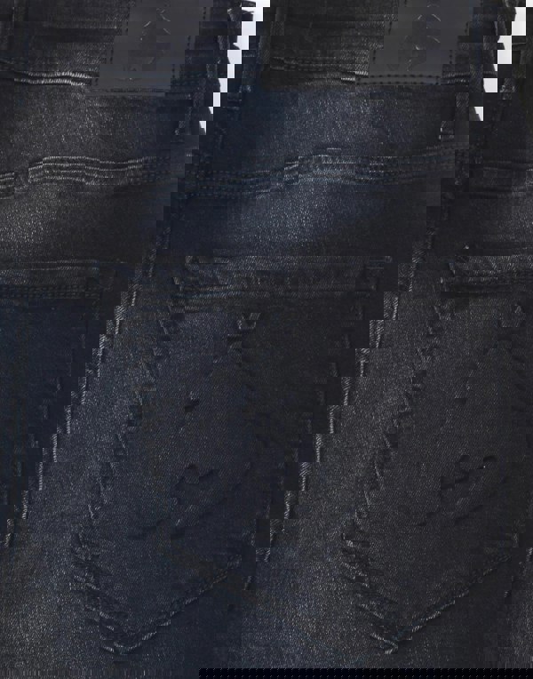 Money Ape Embossed Jeans  Blue Black