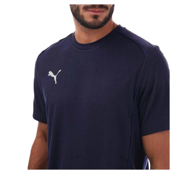 Puma Mens TeamFINAL Casuals Logo T-Shirt - Navy - 