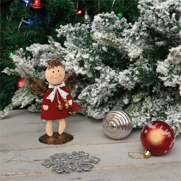 St Helens Metal Angel Red Coat