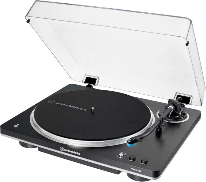 Audio Technica Audio-Technica AT-LP70XBT Fully Automatic Wireless Belt-Drive Bluetooth Turntable - Free Gift RRP 20!