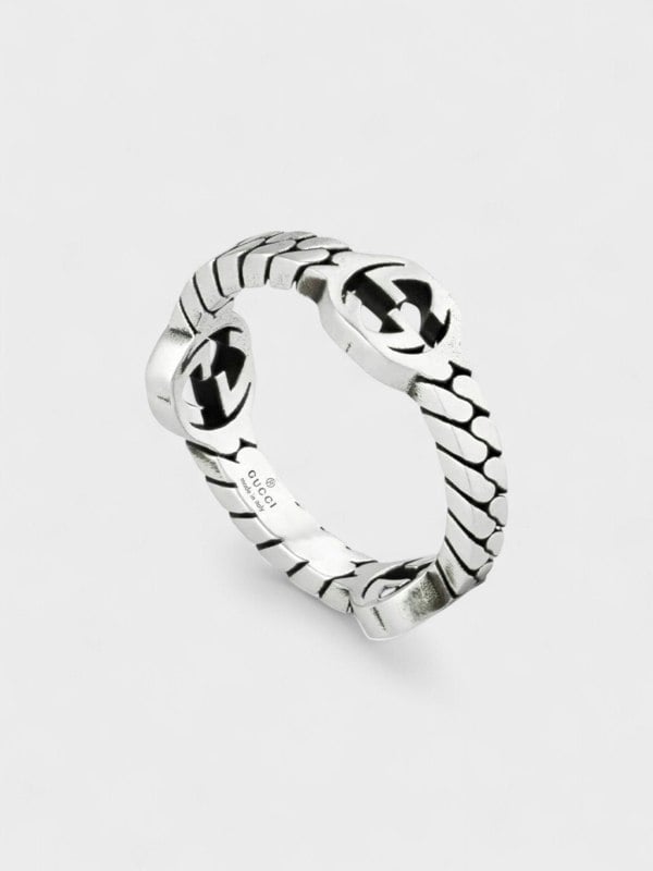 Gucci Interlocked G Ring in 925 Sterling Silver - Supplied FashionGucci