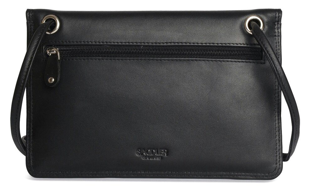 SADDLER ISABELLE Leather Slimline Crossbody Bag - Adjustable Strap, Multiple Pockets, Magnetic Closure - RFID Protected