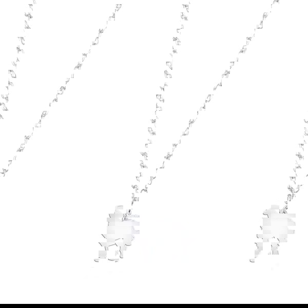 Bernese Mountain Dog Silhouette Silver Necklace - Personalised - MYLEE London