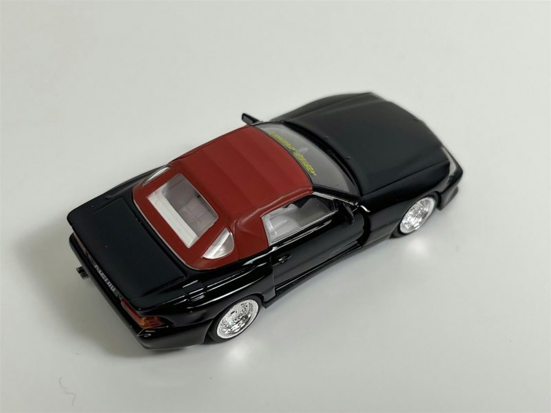 Tarmac Mercedes Benz SL 500 Koenig Specials Black 1:64 Tarmac Works T64G045BL