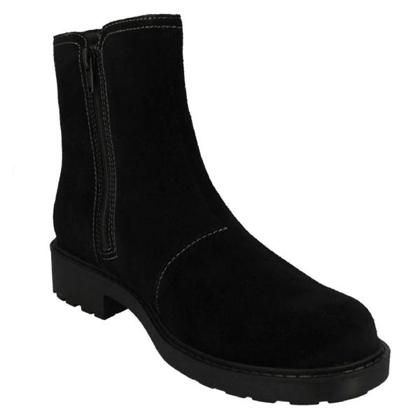 Clarks Ladies Clarks Casual Zip Chelsea Ankle Boots Opal Sky