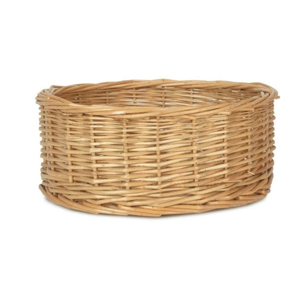 Round Straight Sided Wicker Tray
