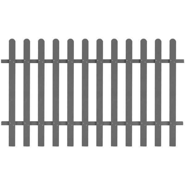 Berkfield Picket Fence WPC 200x120 cm