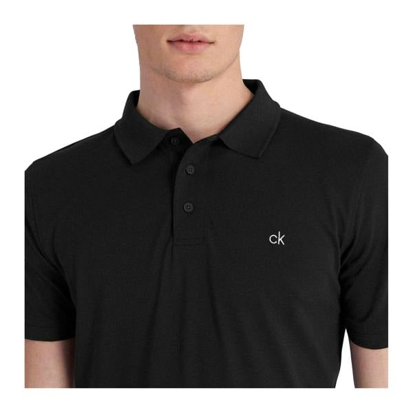 Calvin Klein Mens Golf Polo Shirt - Black - 