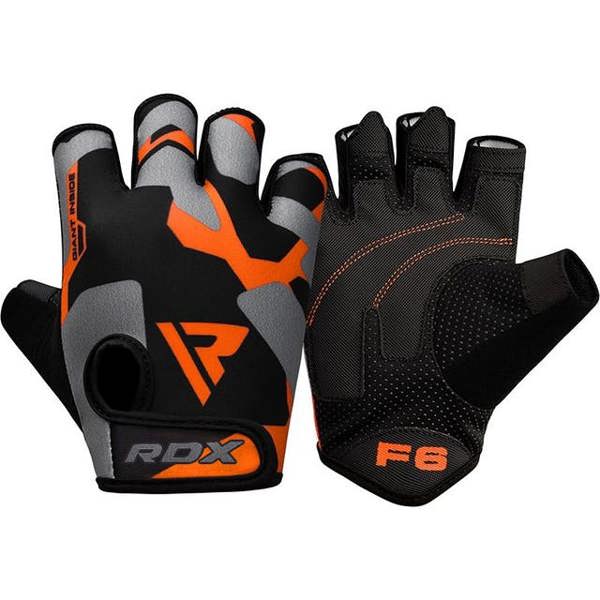 RDX Sports GYM GLOVES SUMBLIMATION F6 ORANGE