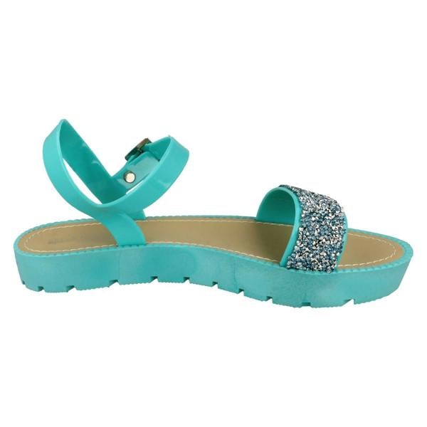 Savannah Ladies Savannah Flatform Glitter Sandal