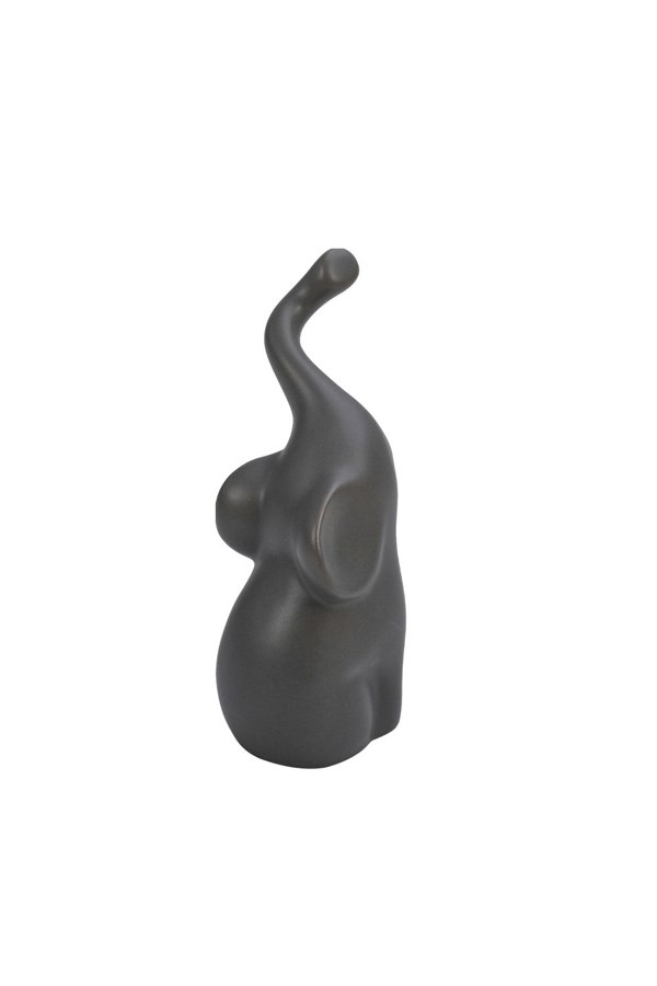 Living and Home Set of 2 Ceramic Couple Elephant Statue Figurine Ornaments