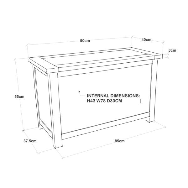 Cabinet Bits Mirano Grey Blanket Box Ottoman