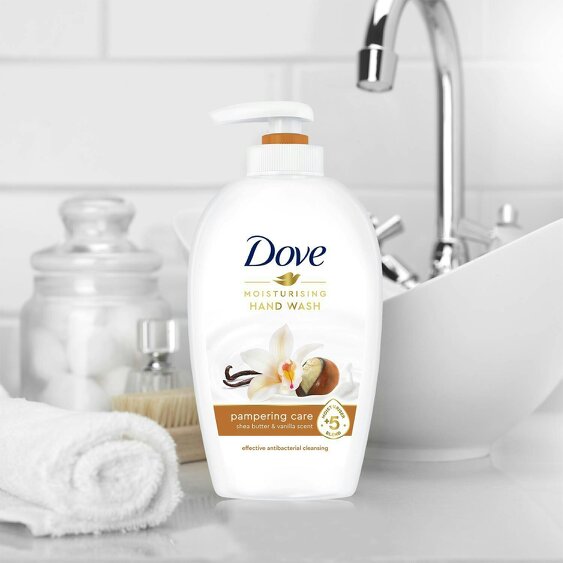 Dove Moisturising Hand Wash Pampering Care with Shea Butter & Vanilla 250ml,24Pk