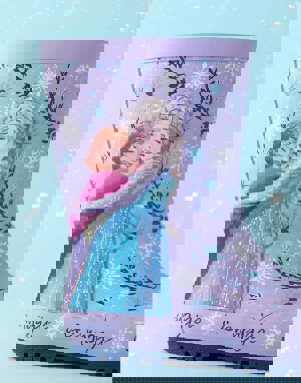 Disney Frozen Girls Purple Elsa & Anna Wellington Boots without Handles