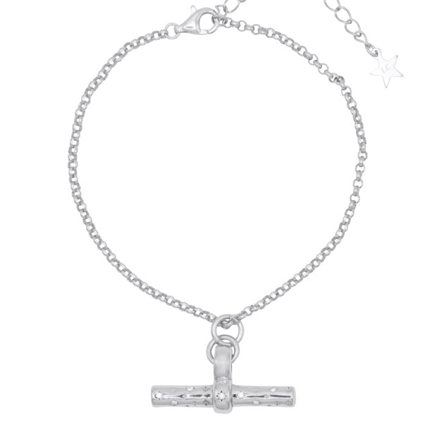 Luna Charles Lola T-Bar Bracelet | 925 Sterling Silver