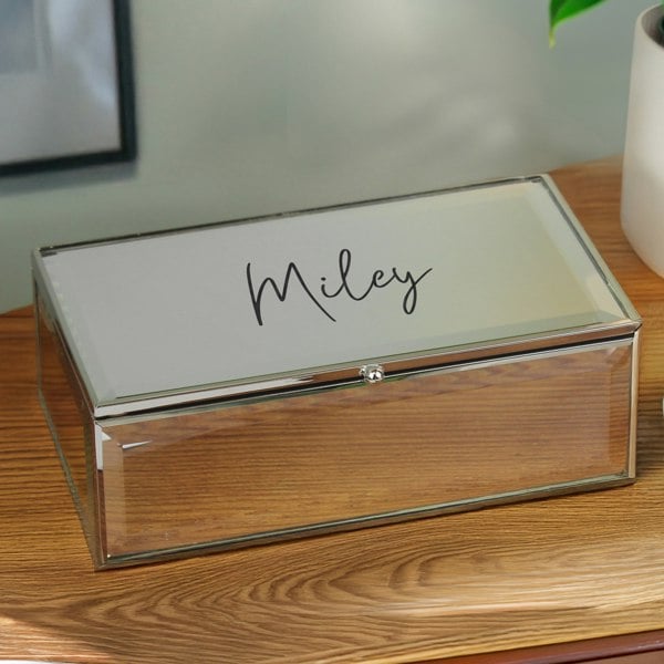 Personalised Memento Company Personalised Mirrored Jewellery Box