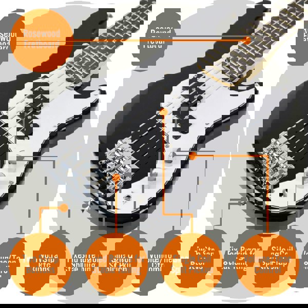 3rd Avenue 3/4 Bass Guitar Pack - Black