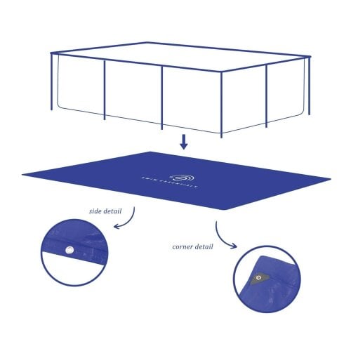 Swim Essentials Ground Cover for Pool 260 x 160 cm – Swimming Pool Ground Cloth | Protective Underlay for Frame & Inflatable Pools