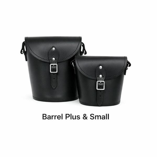 Zatchels Handmade Leather Barrel Bag - Black