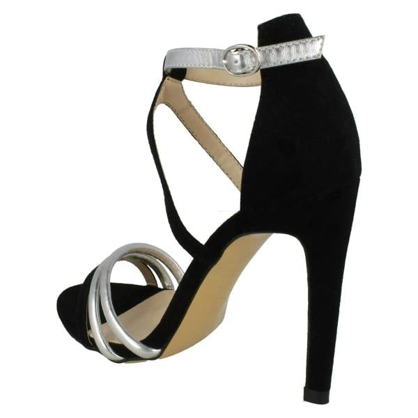Anne Michelle Ladies Anne Michelle High Heel Strappy Mule Sandals