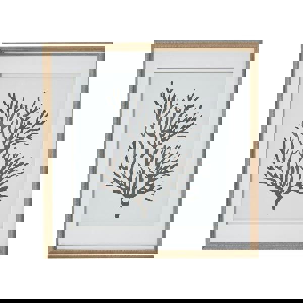 Hill Interiors Reef Coral Framed Print - Brown/White/Black - 