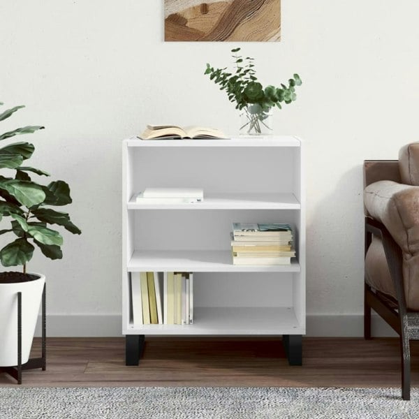 Berkfield Sideboard High Gloss White 57x35x70 cm Engineered Wood