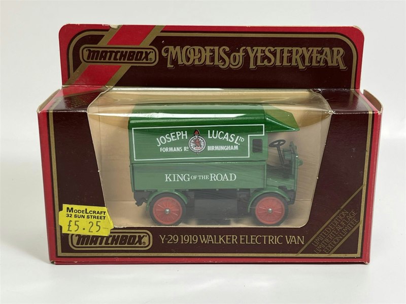 MCSlots Walker Electric Van 1919 Joseph Lucas Limited Models of Yesteryear Matchbox Y29D S5