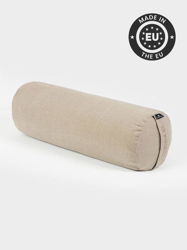 Yoga Studio Organic Buckwheat Linen Meditation Bolster Cushion