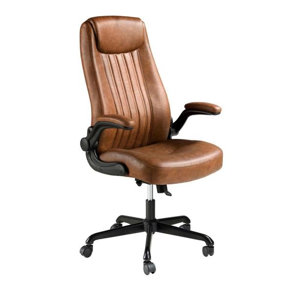 Angel Cerdá Brown leatherette  swivel office chair 4223