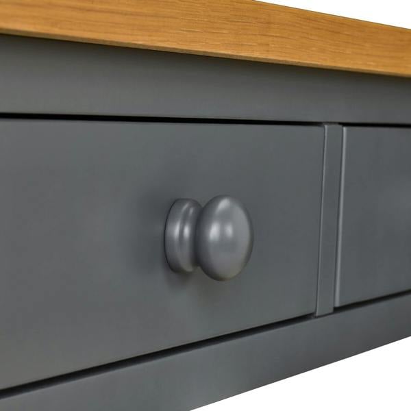 Statement Furniture Ludlow Slate Grey Console Table with Storage