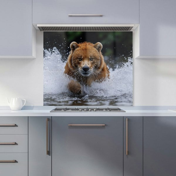 Warren Reed Bear Glass Kitchen Splashback - 00004