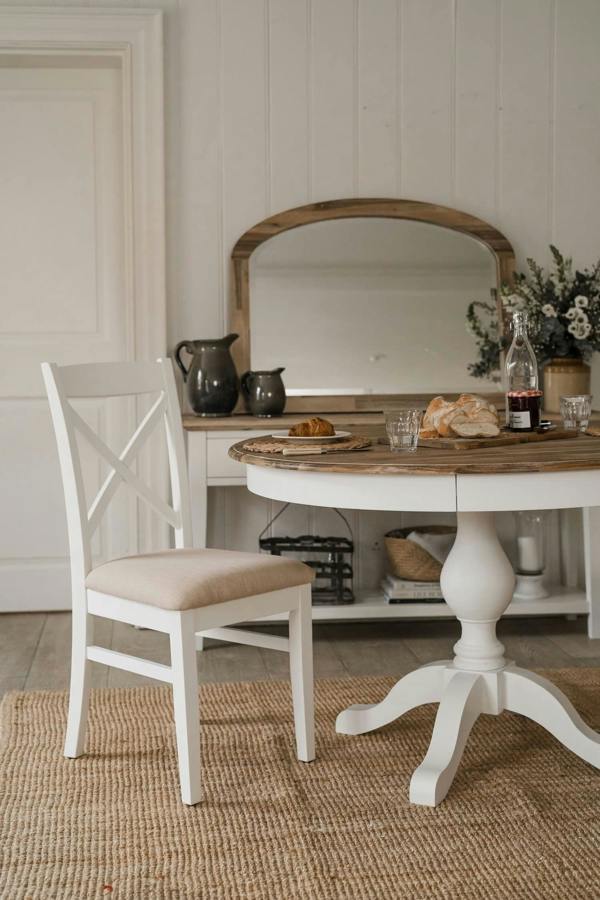 Statement Furniture Florence Crossback Dining Chair with Upholstered Seat