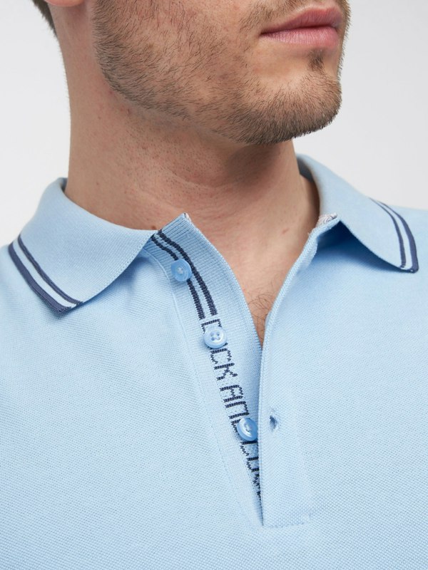 Duck and Cover Samtrase Polo - Light Blue