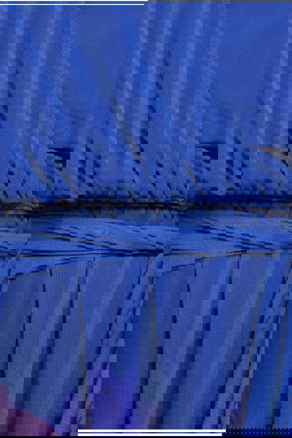 Chiffon Floral Border Print Midi Dress - Navy DR4402