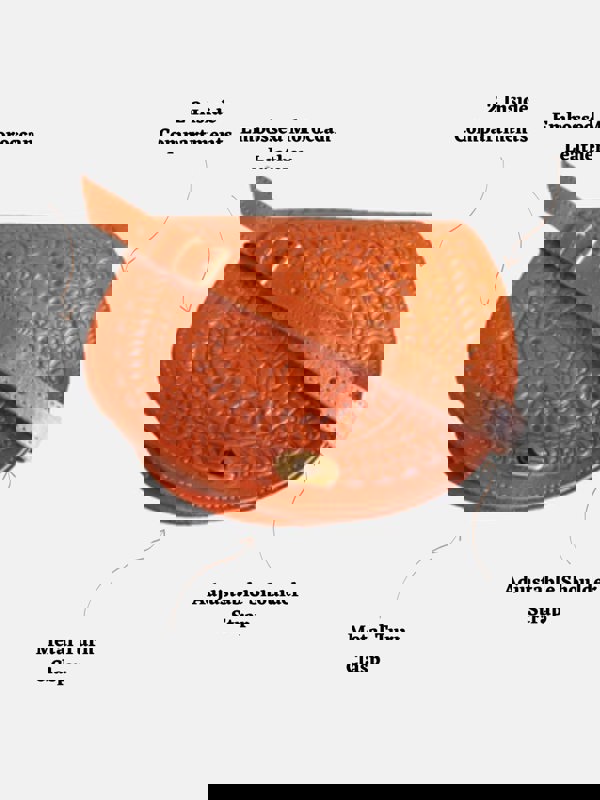 Berber Leather The Temara Embossed Saddle Bag in Light Brown