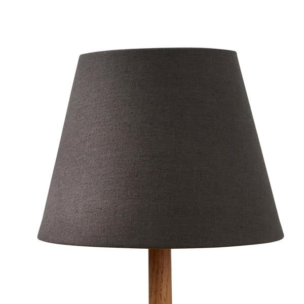 Lighting Collection LINENTAPERED SHADE 20CM CHARCOAL