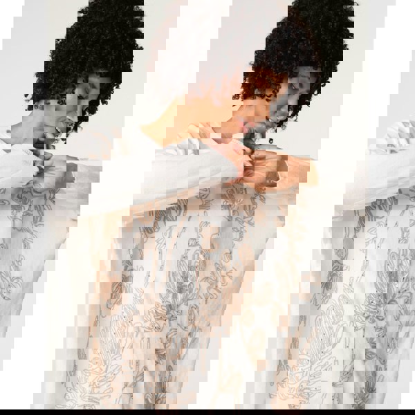 Blue Vanilla Embroidered Round Neck Jumper