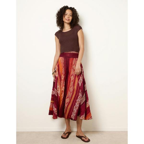 Blue Vanilla Sequin Jacquard Wide Leg Trousers