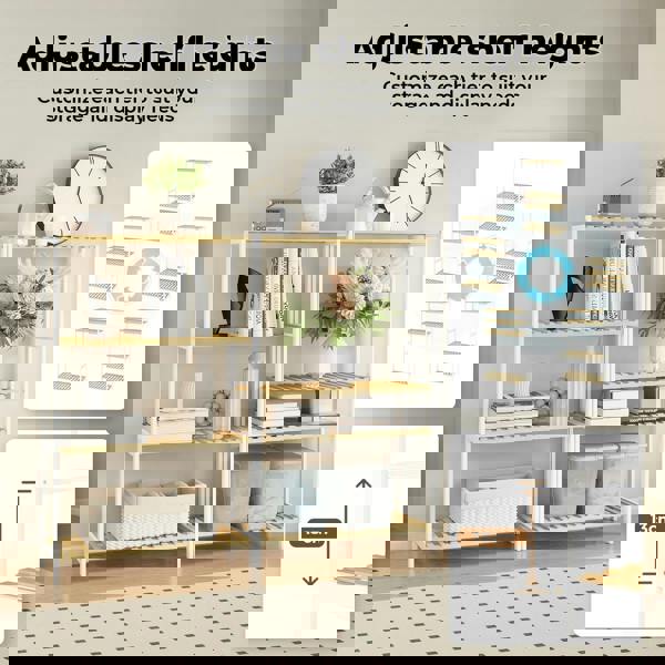 Levede Bamboo Storage Shelf 4-Tier Organiser Shelving Unit Plant Stand Shoe Rack