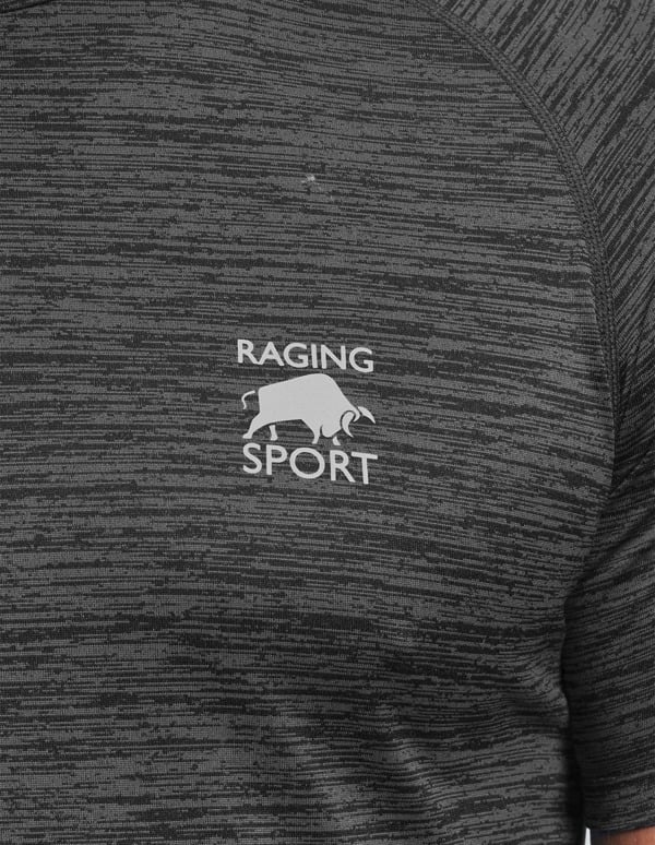 Raging Bull Mens Performance T-Shirt - Dark Grey Marl