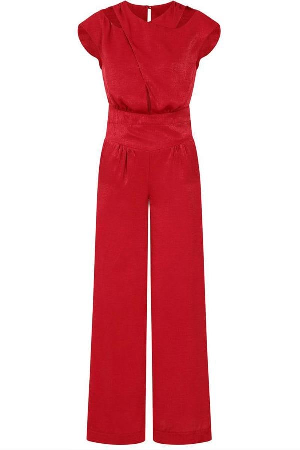 HotSquash Velvet Satin Jumpsuit