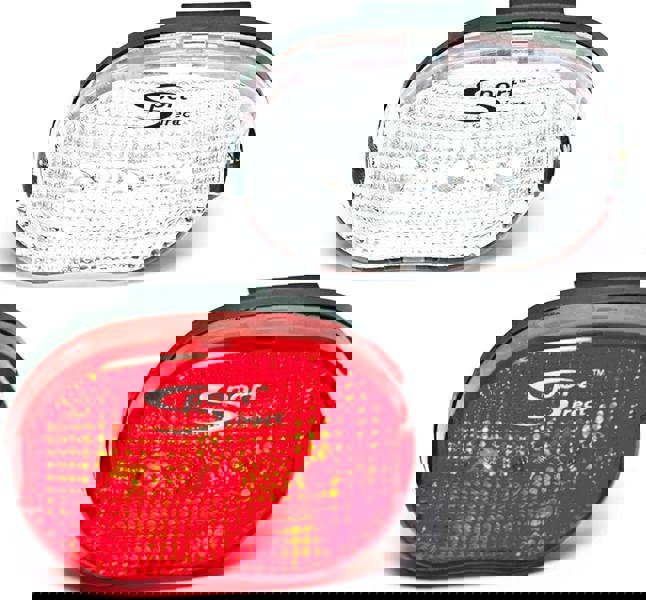 Sport Direct Mega Bright 6 x LEDs Battery Bike Light Set Front/Rear