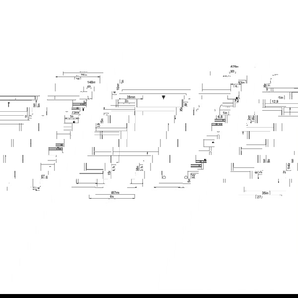 Furniture To Go Function Plus Desk (3+1) Handle Free Drawer in Jackson Hickory Oak